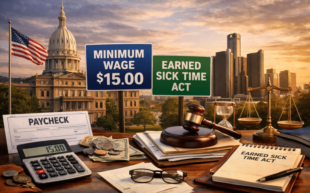 Michigan Minimum Wage and the Earned Sick Time Act in 2026: Litigation Exposure for Employers as the New Regime Settles In