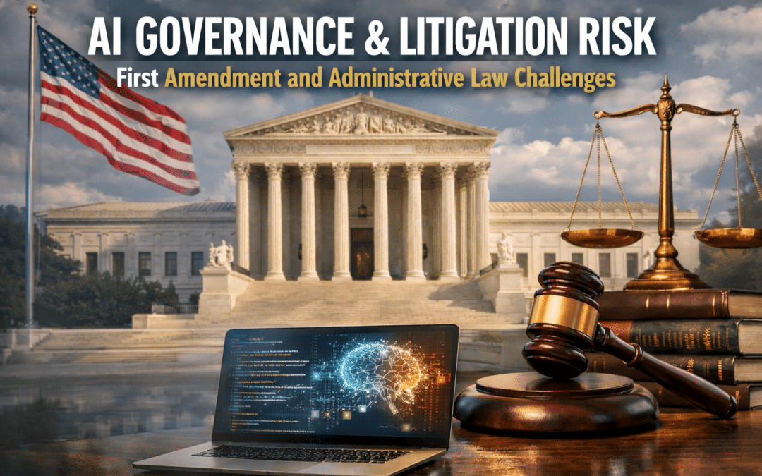 AI Governance & Litigation Risk: First Amendment and Administrative Law Challenges
