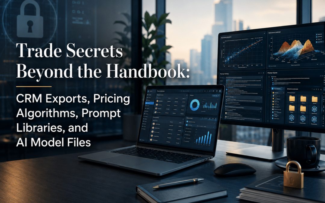 Trade Secrets Beyond the Handbook: CRM Exports, Pricing Algorithms, Prompt Libraries, and AI Model Files