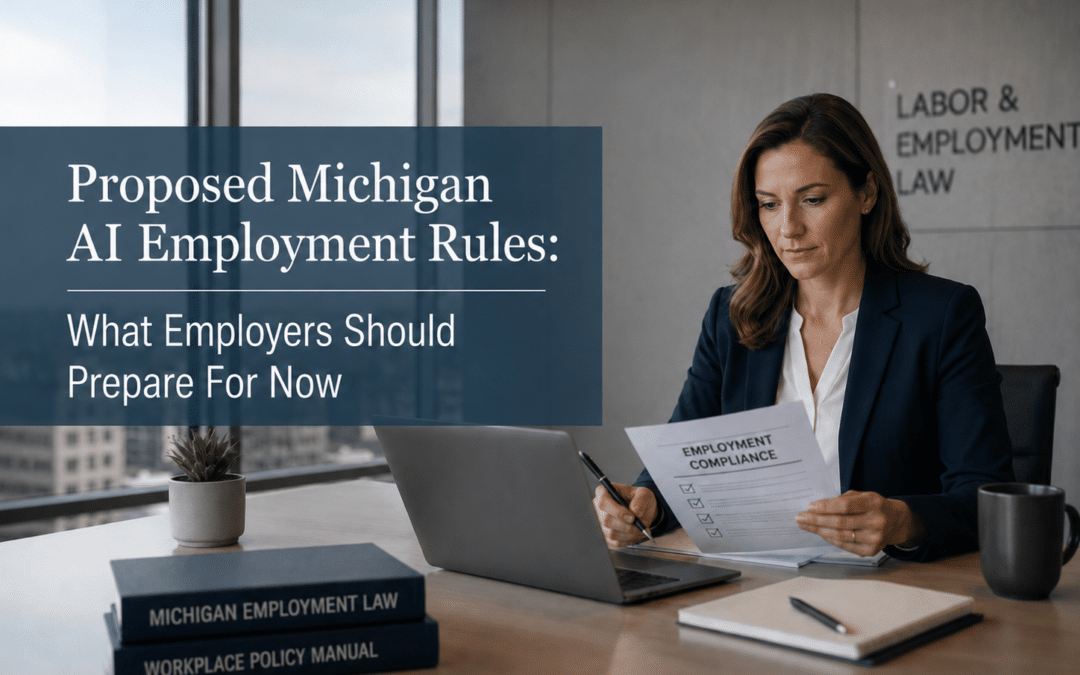 Proposed Michigan AI Employment Rules: What Employers Should Prepare For Now
