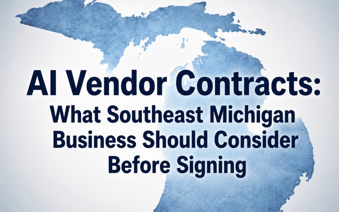 AI Vendor Contracts: What Southeast Michigan Business Should Consider Before Signing
