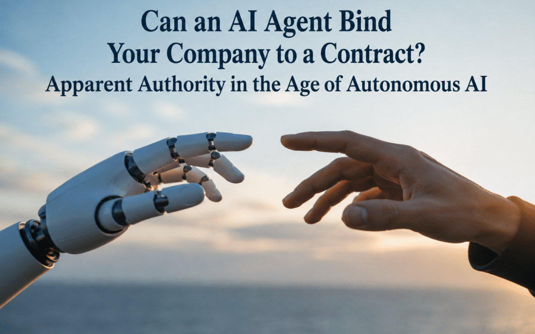 Can an AI Agent Bind Your Company to a Contract? Apparent Authority in the Age of Autonomous AI