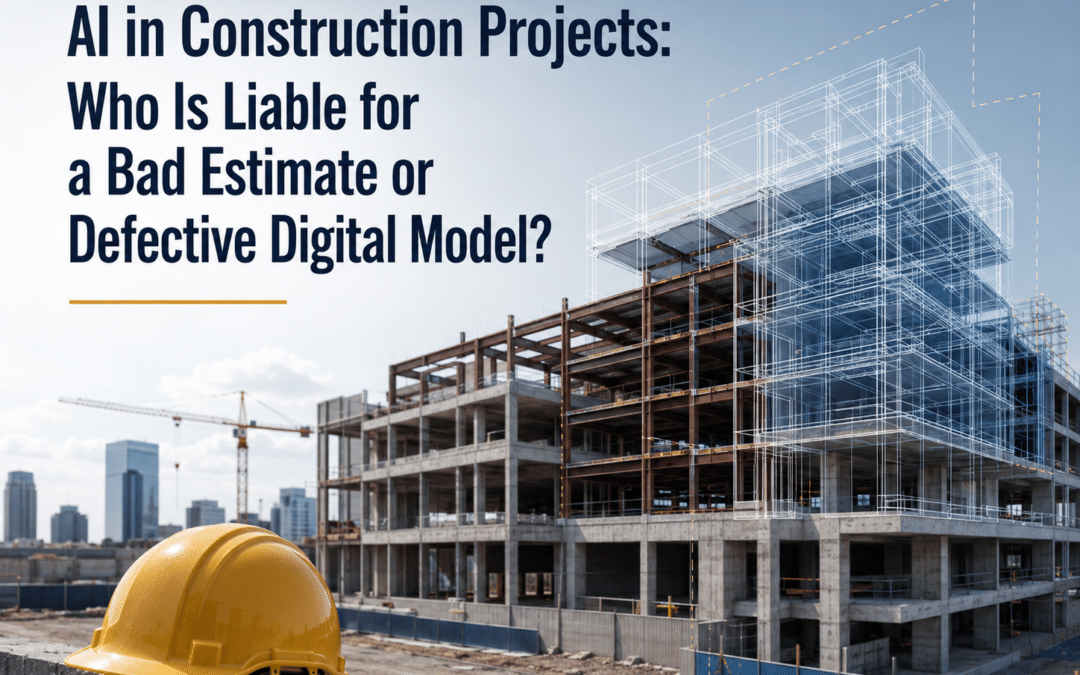 AI in Construction Projects: Who Is Liable for a Bad Estimate or Defective Digital Model?