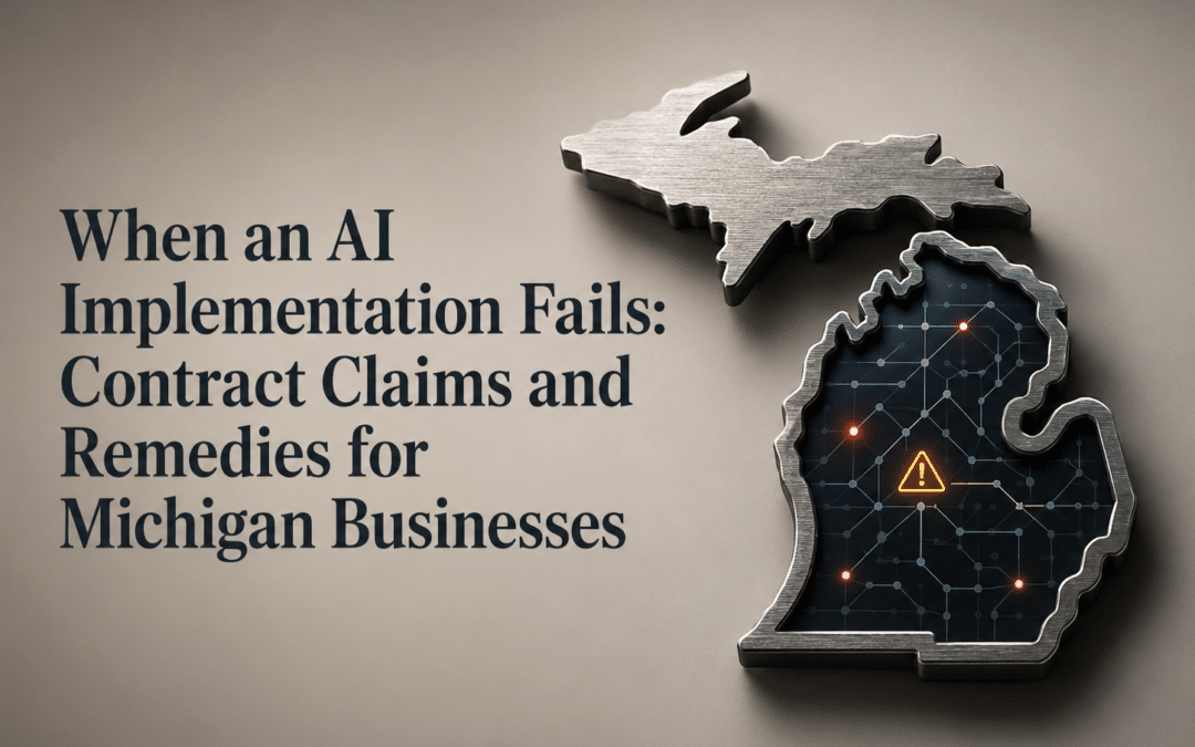 When an AI Implementation Fails: Contract Claims and Remedies for Michigan Businesses